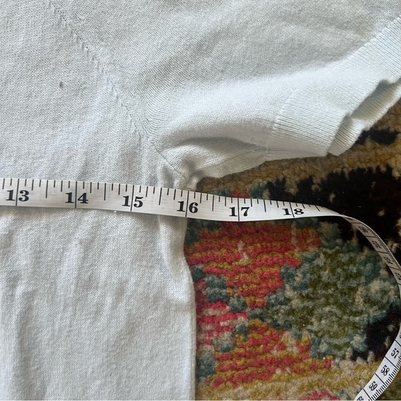 LOFT big Lebowski Knit Top size S soft blue - Picture 4 of 6